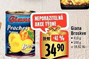 Kompot broskve Giana