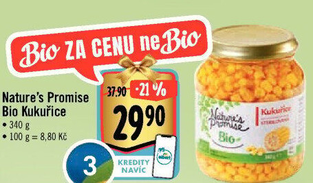 Kukuřice bio Nature'