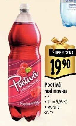 Limonáda Poctivá Poděbradka