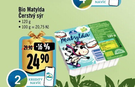 Sýr čerstvý bio Matylda Milko