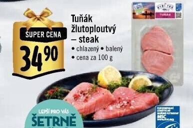 Tuňák žlutoploutvý steak Albert