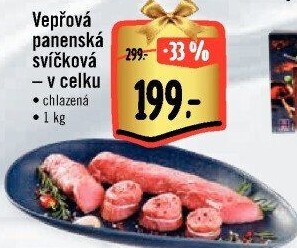 Vepřová panenská svíčková