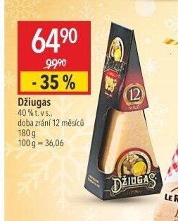 Džiugas 40 % t. v s., doba zrání 12 měsíců