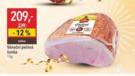 Vánoční pečená šunka