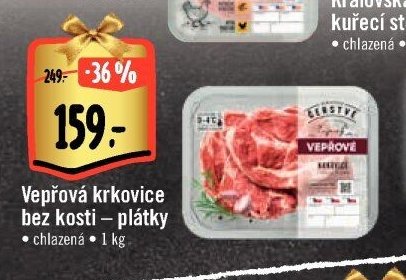 Vepřová krkovice bez kosti – plátky