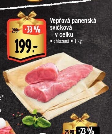 Vepřová panenská svíčková