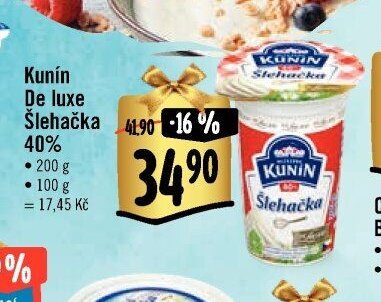 Kunín De luxe Šlehačka