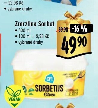 Zmrzlina Sorbet