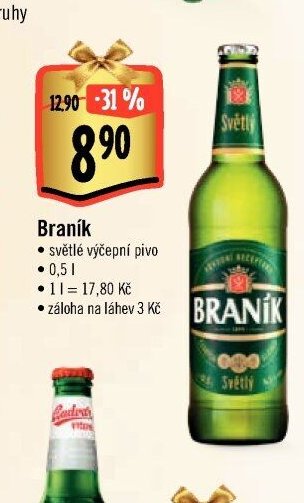 Braník světlé výčepní pivo