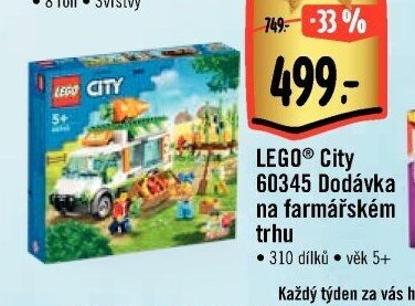 LEGO City 60345 Dodávka na farmářském trhu