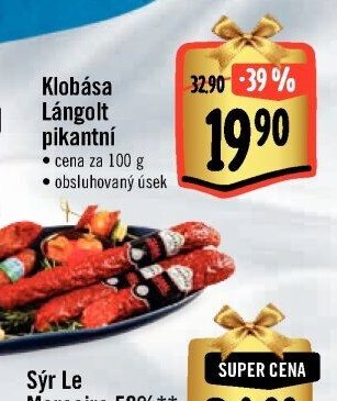 Klobása Lángolt pikantní