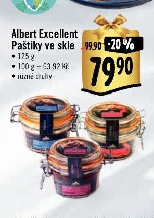 Albert Excellent Paštiky ve skle