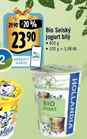 Bílý jogurt selský bio Hollandia