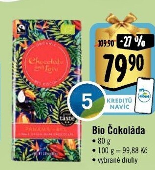 Čokoláda bio Chocolate &amp