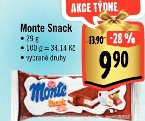 Dezert mléčný Monte Snack Zott