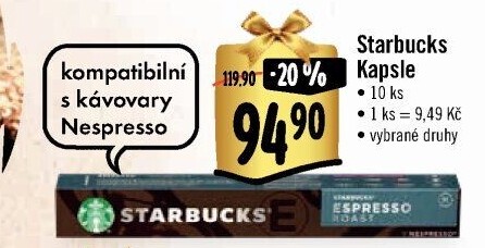 Kapsle Nespresso Starbucks