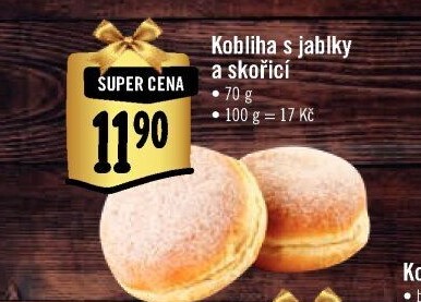 Kobliha s ovocnou náplní