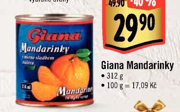 Kompot mandarinky Giana