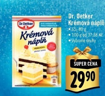 Krémová náplň Dr. Oetker