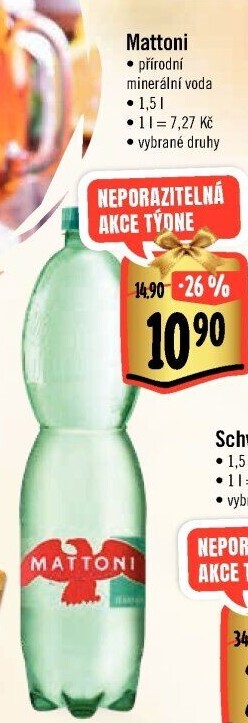 Přírodní voda Mattoni