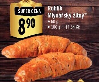 Rohlík Mlynářský žitný Albert