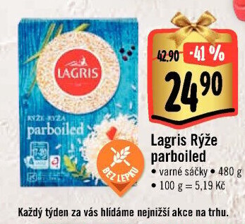 Rýže parboiled Lagris