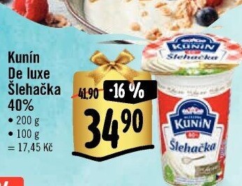 Šlehačka de luxe Kunín 40%