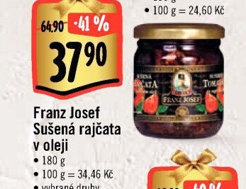 Sušená rajčata v oleji Exclusive Franz Josef Kaiser