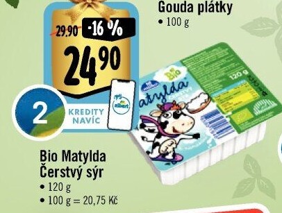 Sýr čerstvý bio Matylda Milko