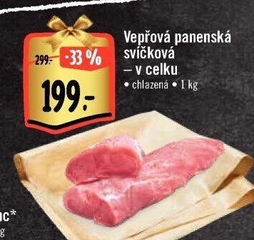 Vepřová panenská svíčková Albert