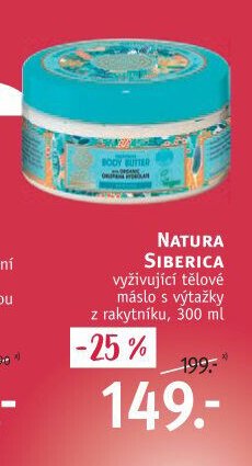 NATURA SIBERICA vyživující tělové máslo