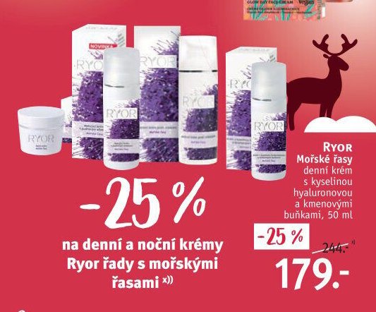 RYOR denní a noční krémy řady s mořskými řasami