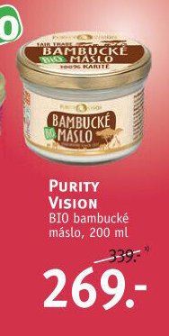 PURITY VISION BIO bambucké máslo