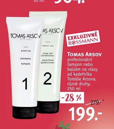 TOMAS ARSOV profesionální šampon nebo balzám na vlasy