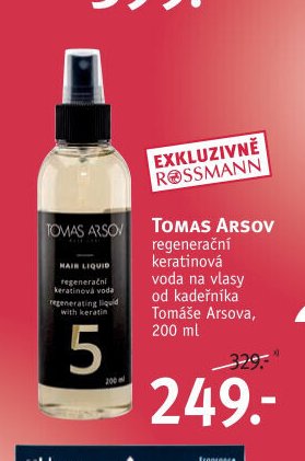 TOMAS ARSOV regenerační keratinová voda na vlasy