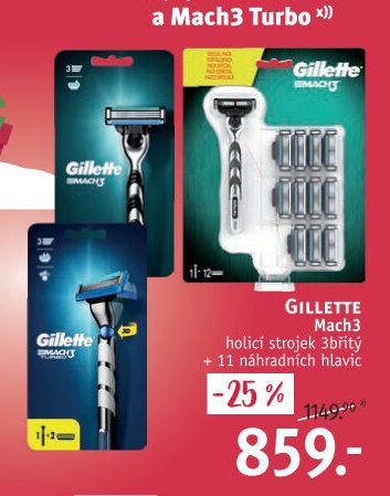 GILLETTE Mach3 holicí strojek