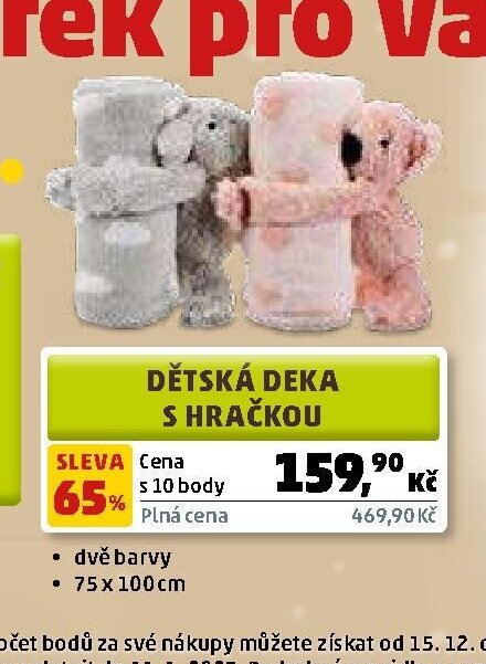 Dětská deka s hračkou