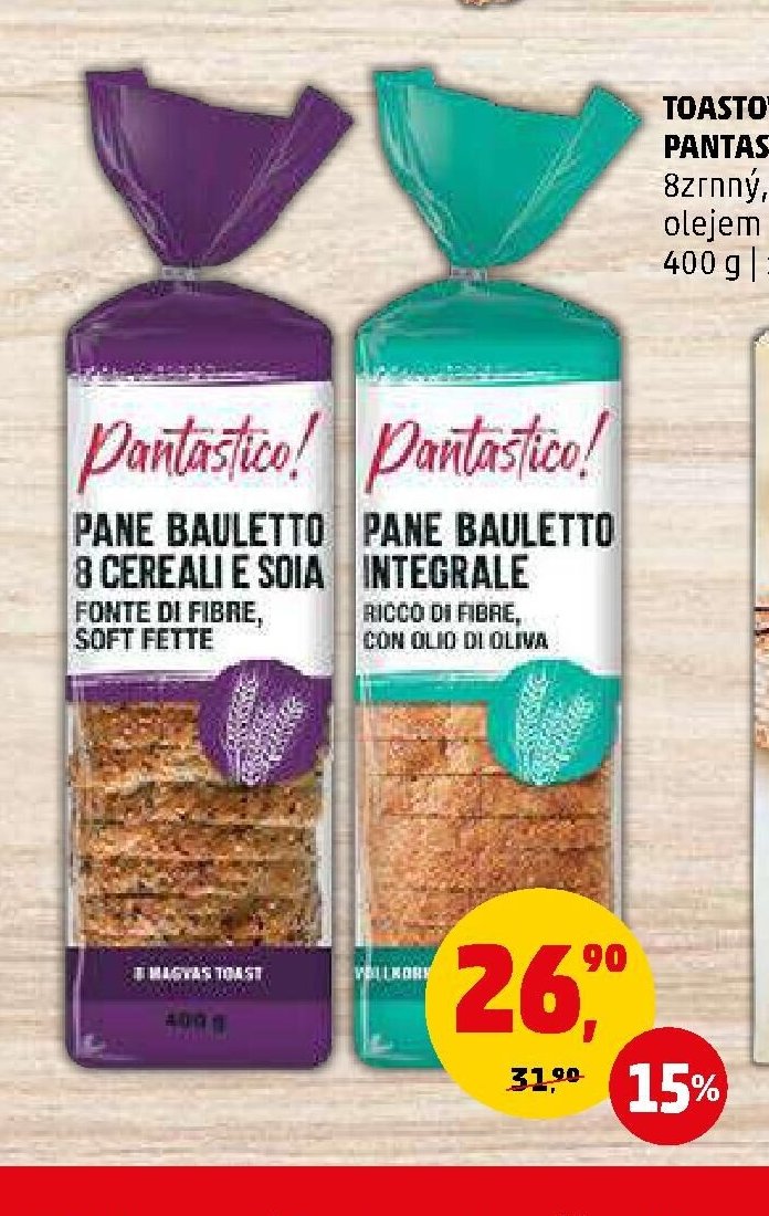 TOASTOVÝ CHLÉB PANTASTICO