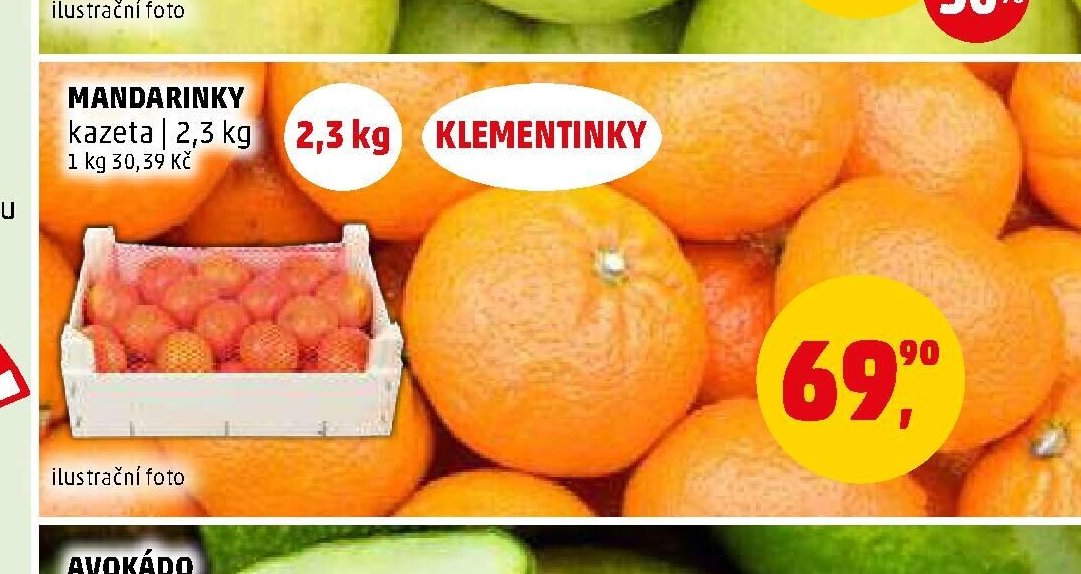 MANDARINKY KLEMENTINKY