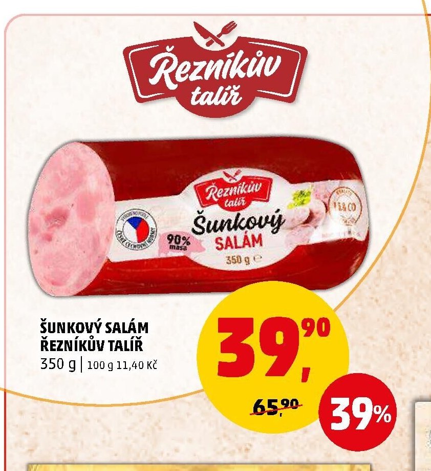 ŠUNKOVÝ SALÁM ŘEZNÍKŮV TALÍŘ
