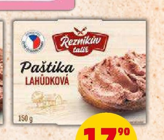 PAŠTIKA ŘEZNÍKŮV TALÍŘ LAHŮDKOVÁ