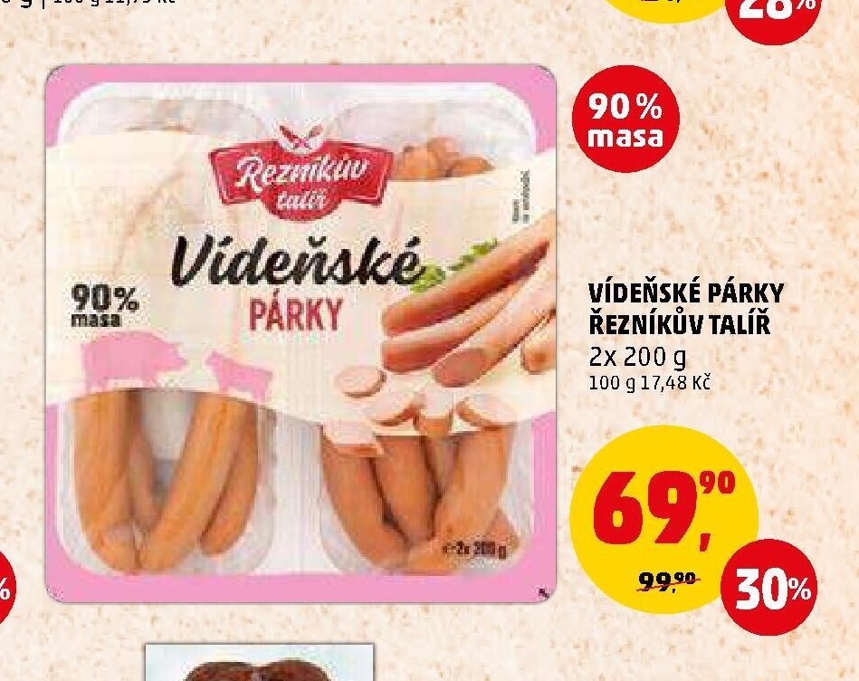 VÍDEŇSKÉ PÁRKY ŘEZNÍKŮV TALÍŘ