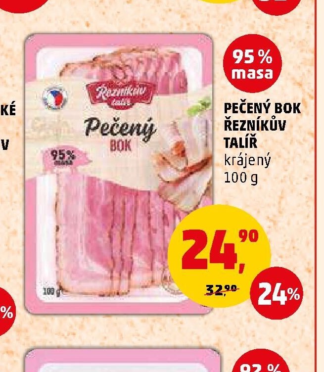 Pečený bok Řezníkův talíř