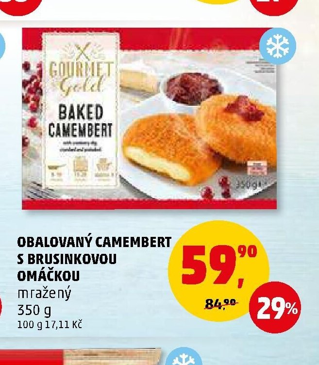 Obalovaný camembert s brusinkovou omáčkou