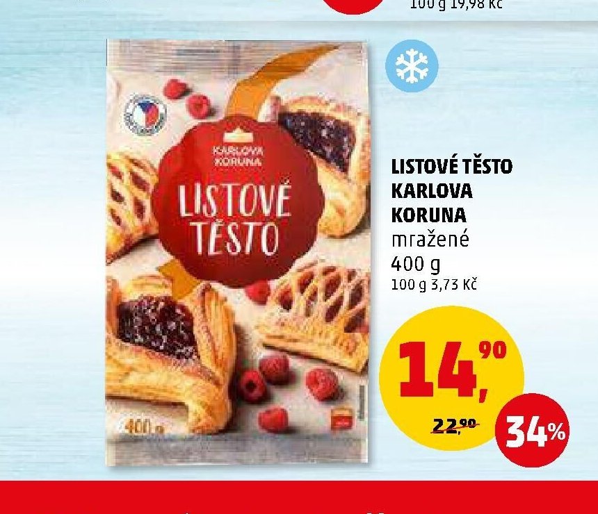 Listové těsto Karlova Koruna