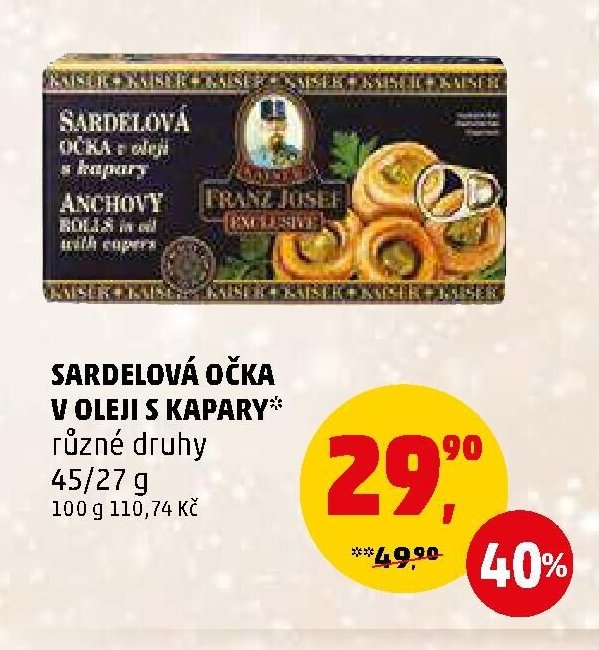 Sardelová očka v oleji s kapary