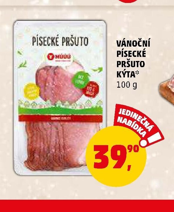 Vánoční písecké pršuto kýta
