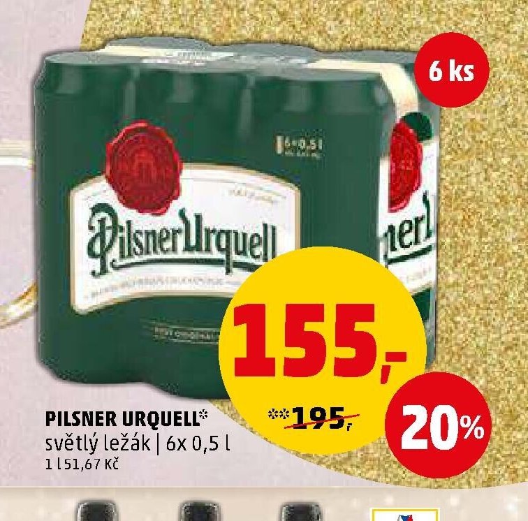 PILSNER URQUELL světlý ležák | 6x 0,5 l