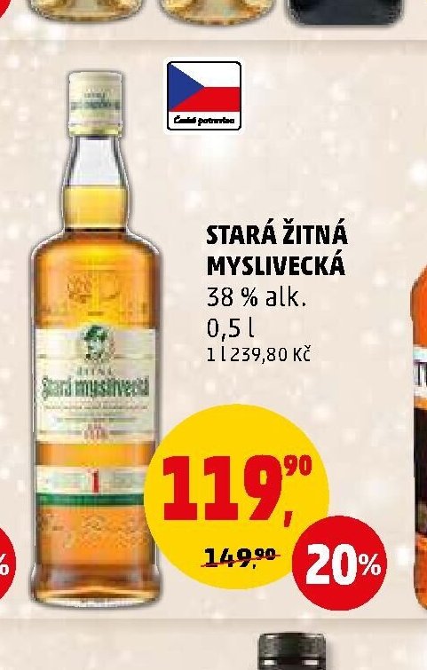 STARÁ ŽITNÁ MYSLIVECKÁ 38 % alk. 0,5 l