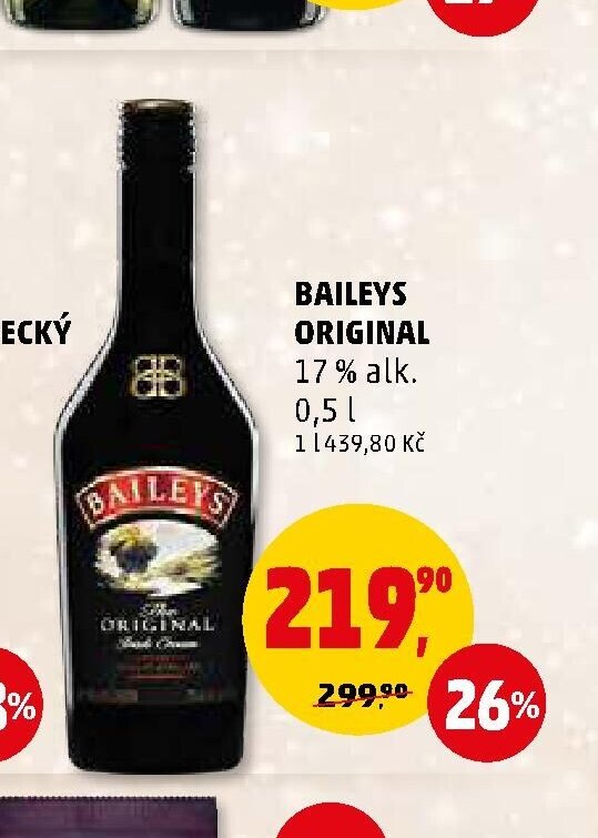 BAILEYS ORIGINAL 17 % alk. 0,5 l